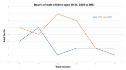 Since children were offered the Covid-19 Vaccine deaths among male Children have risen by 86%