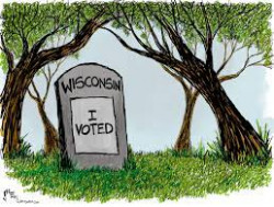 Wisconsin Hearing going on…. 157,00 voters in Wisconsin have the same voter registration number. More…